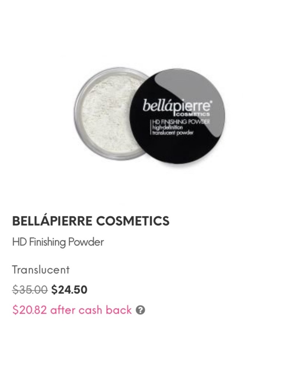 Bellápierre HD Finishing Powder High-Definition Translucent - Picture 9 of 11